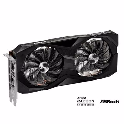 Tarjeta Grafica Asrock Rx6600 Cld 8g Procesador Gragico Nvidia-Radeon Rx 6600 Capacidad 8gb Gddr6 Pci-E 4.0 2 Ventilador(Es) Color Negro, Gris